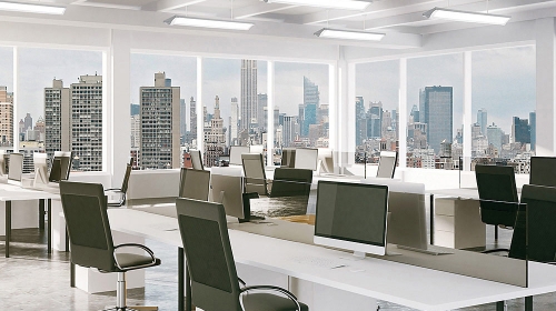 illuminazione per ufficio a soffitto